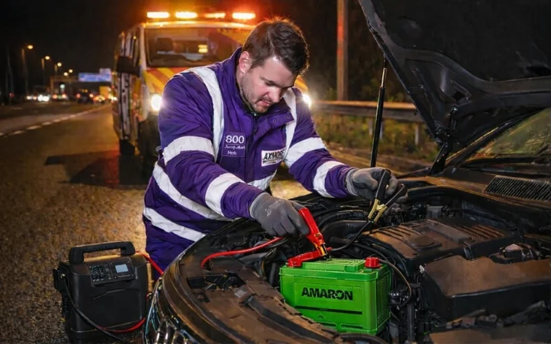 Emergency jump start for Amaron batteries, offering fast, safe, and reliable assistance anytime